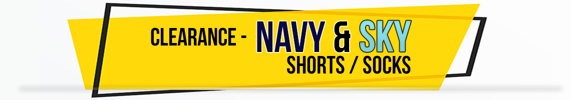 navy sky shorts socks